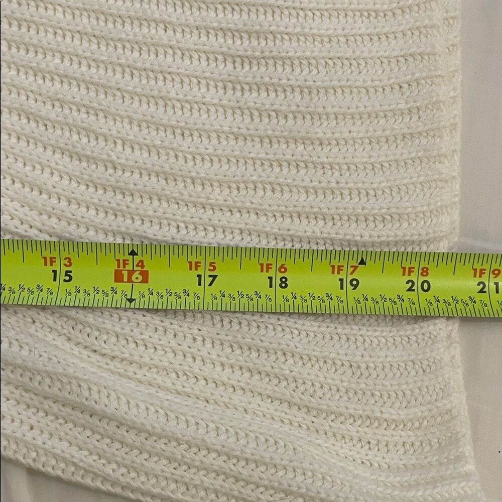 525 America Creamy White Cotton Rib Knit Tank Top Sweater Womens Size XS - Picture 7 of 9